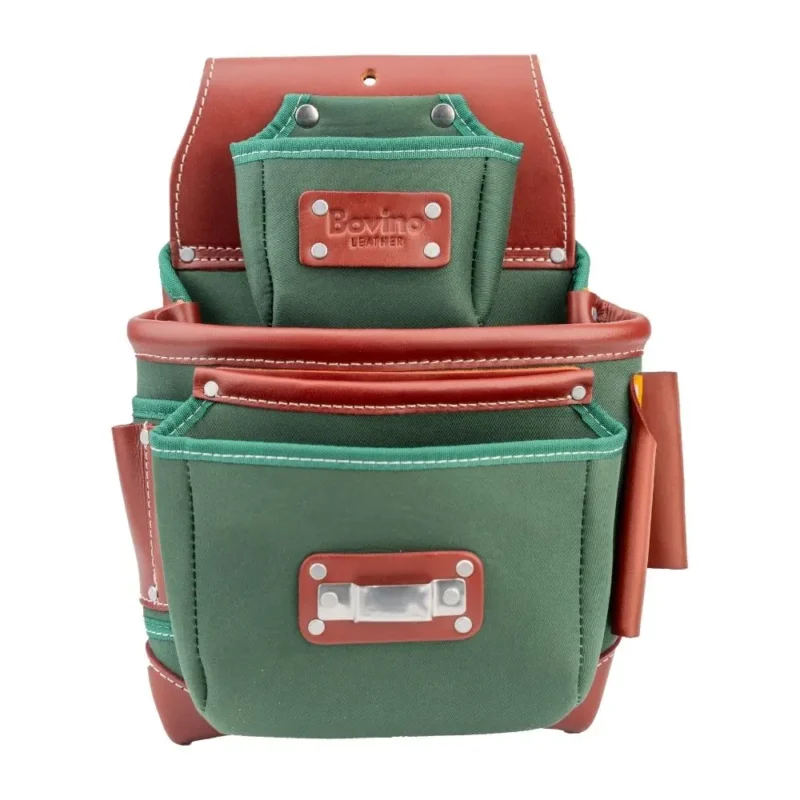 Bovino leather nylon Tool Belt Multiple Storage Pockets pouch