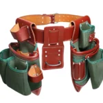 Bovino Nylon Leather Tool Belt System Heavy Duty Framer Carpenter Tool Belt with Dual Tool Pouches and Hammer Holder