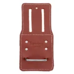Bovino leather hammer holder for tool belts with reinforced leather construction and secure hammer storage