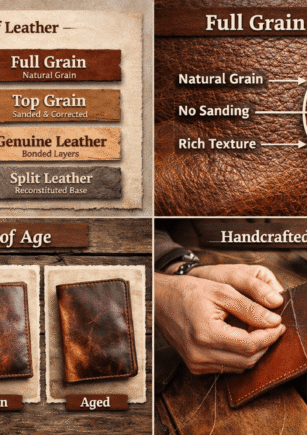 full grain leather guide